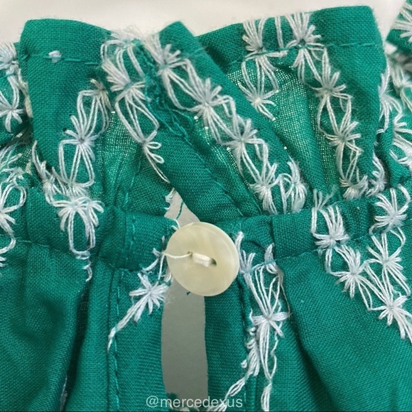 Universal Thread Embroidered Maxi Dress in Green - Picture 3 of 5